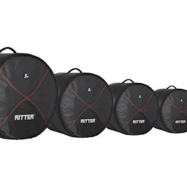 Ritter- RDP2-06/BRD Drumbag Deluxe Kit #6 Black-Red Performance