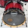 GMS Drums USA CL Series 7ply Maple Red Sparkle to Black Fade Laquer