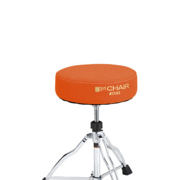 Tama HT430ORF 1ST Chair Round Rider Limited Edition with Vibrant Fabric Top Orange
