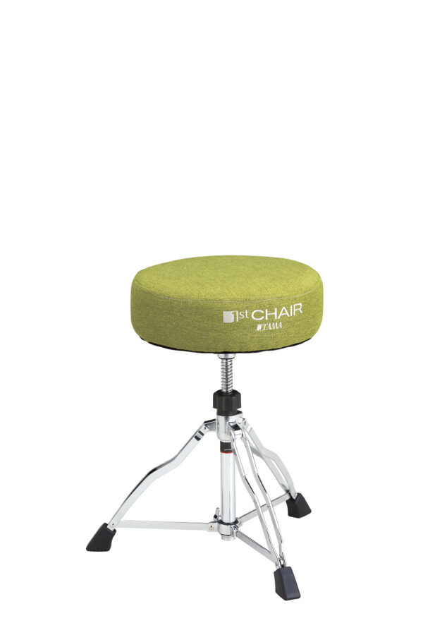 Tama HT430SGF 1ST Chair Round Rider Limited Edition with Vibrant Fabric Top Green