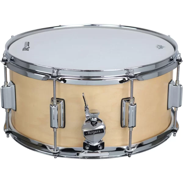 Rogers Powertone 14x6,5 Wood Shell Snare Drum Natural Satin