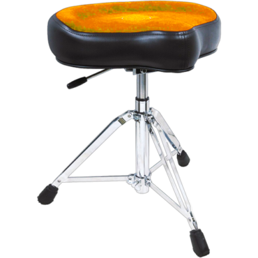 ROC-N-SOC RS-NRO-T Retro drum seat complete, tan, w/nitrogas lift stool saddle seat