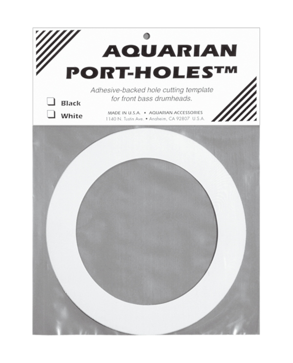 Aquarian AQPHWH Bass Drum Port Hole, 5", white