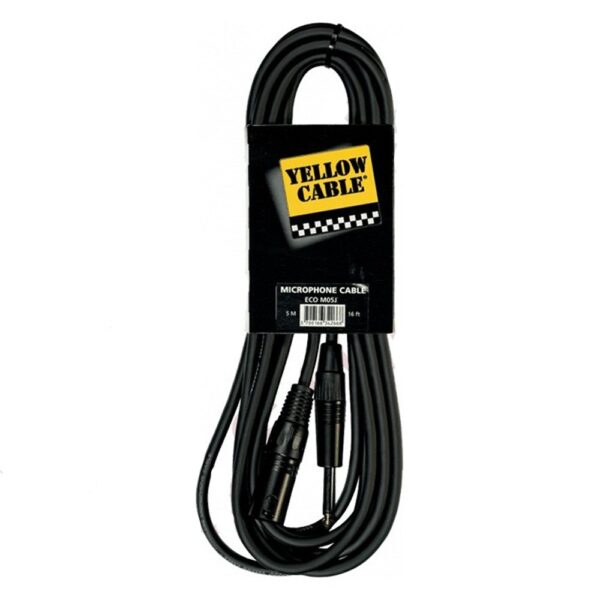 Yellow Cable - ECO M05J Profile - Jack mono male/xlr female 5m Microfoonkabel
