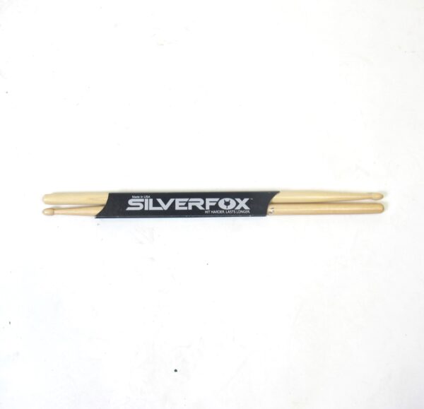 SilverFox Classic Hickory 7A Wood Tip Drum Sticks