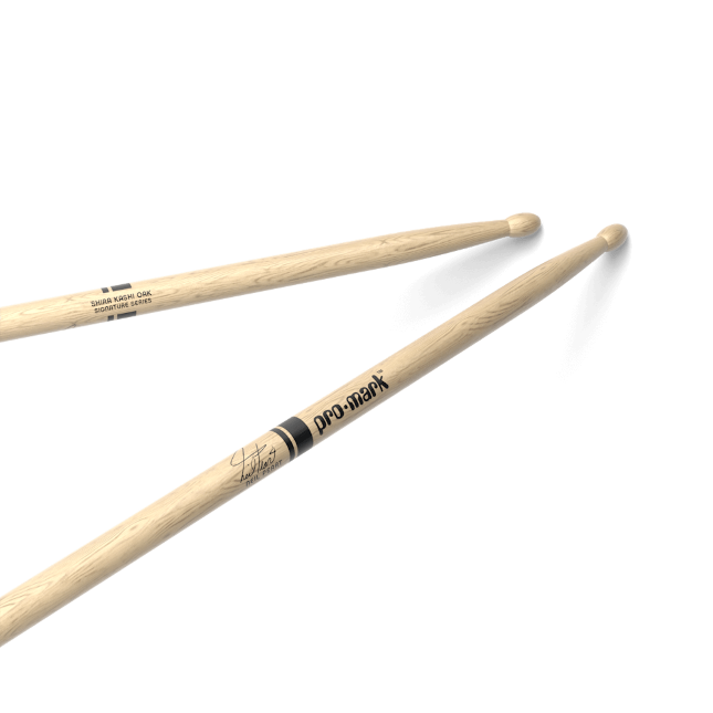 ProMark Signature Series Neil Peart 747 Shira Kashi Oak Drumstick, Wood Tip
