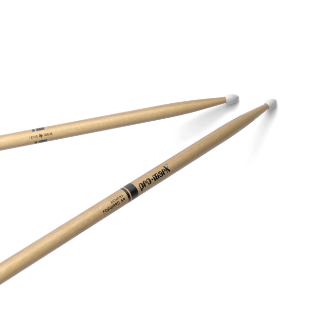ProMark Classic Forward TX5AN Hickory Drumstick, Oval Nylon Tip