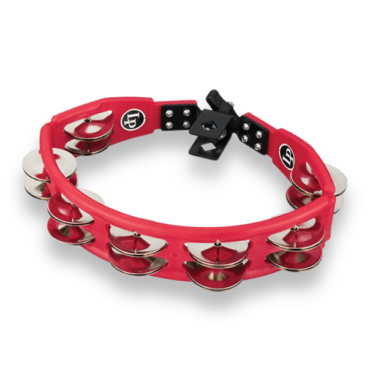 Latin Percussion LP® LP161 Cyclops® Mountable Tambourine Red – Steel